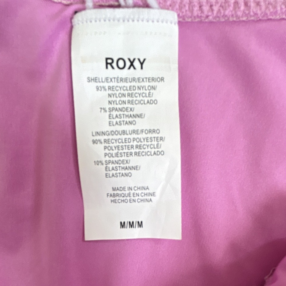 $106 Roxy Haleiwa Plunge Neckline One Piece Swimsuit Purple Small eap1026b - Picture 5 of 8